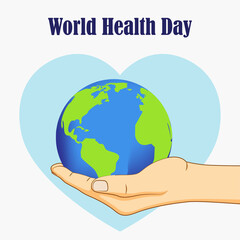 Vector illustration for world health day