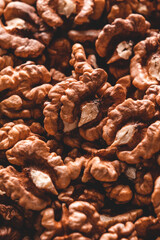 Walnuts close up