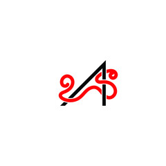 monoline logo or monogram A for business or corporate agency, consultancy, fashion, entertainment, transportation, technology, construction, manufacturing, industry, jewelry, hotel, education