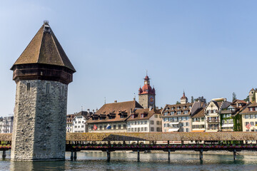 view of the old town in Lucerne