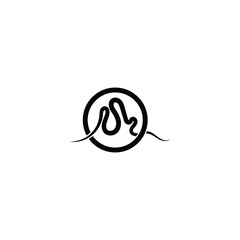 monoline logo or circle monogram for business or corporate agency, consultant, fashion, entertainment, transportation, technology, construction, manufacturing, industry, jewelry, hotel, education