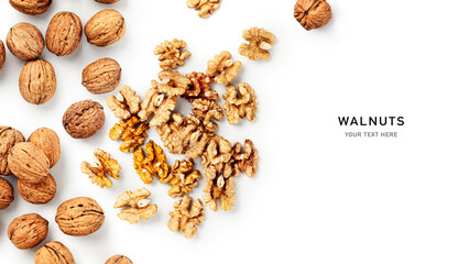 Walnuts creative layout.