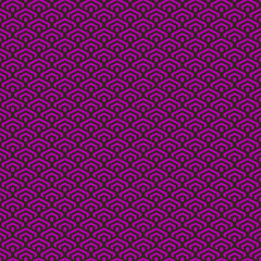 colorful simple vector pixel art purple and black seamless pattern of minimalistic geometric scaly hexagon pattern in japanese style