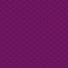 colorful simple vector pixel art purple and black seamless pattern of minimalistic geometric scaly hexagon pattern in japanese style