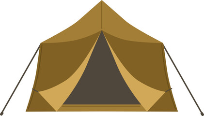 Military Tent Cartoon Illustration © Good Studio