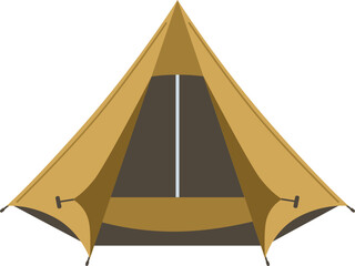 Tent Cartoon Illustration © Good Studio