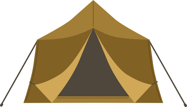 Military Tent Cartoon Illustration