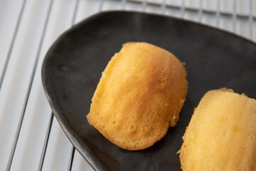 Close up French Traditional cake , Madeleine