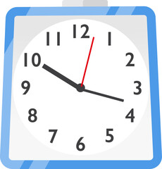 Wall Clock Cartoon Illustration