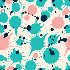 Seamless pattern with blots.