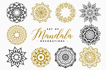 big collection of mandala patterns decoration