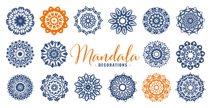 big set of mandala design patterns