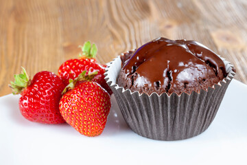 ripe red strawberries are used for making desserts