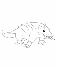 Dragon fruits coloring page line art vector art coloring book page for kids fruits line art and vector