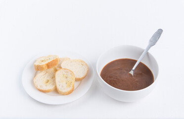 ラスクとスープ