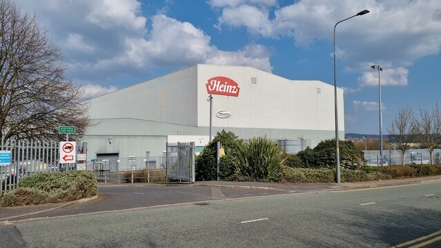 Wigan, Manchester. UK 03 26 22 Kraft Heinz distribution facility operated by Wincanton.