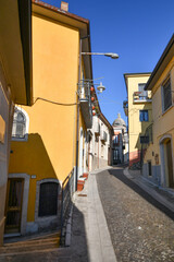A narrow street in Fontanarosa, a small village in the province of Avellino, Italy.