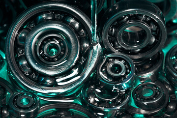 Ball bearing. Motor oil. Lubricating oil.