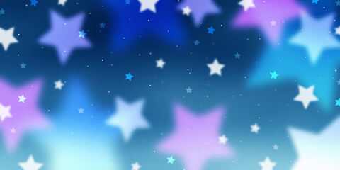 Starry sky illustration. Abstract background with stars. - 495118093