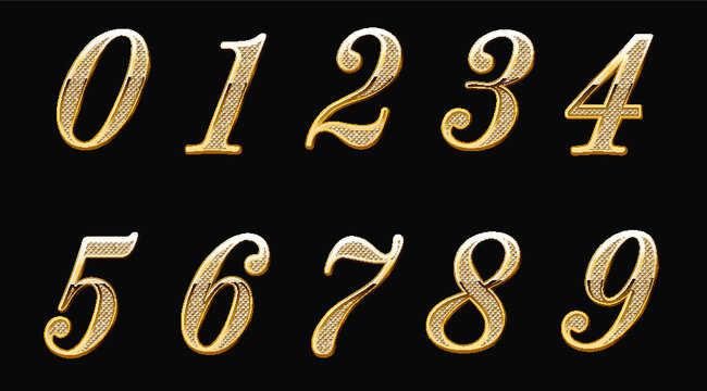 3d Gold Numbers