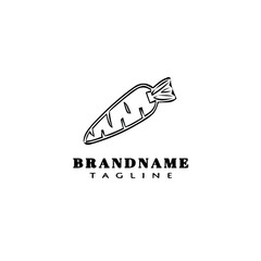 carrot logo icon design template vector illustration