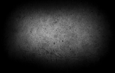 Old wall texture cement dark black gray  background abstract grey color design are light with white gradient background.