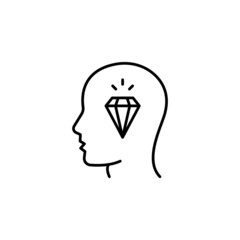 Mindfulness icon in vector. logotype