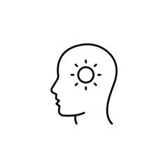 Consciousness icon in vector. logotype