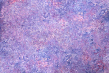 beautiful background chaotic of brush paint strokes and colorful spots of lilac, pink, blue and purple shades of color