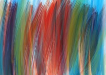 Colorful abstract background with oil paint brushes