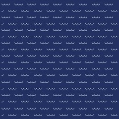 Illustration pattern tribal design with indigo denim colors fashion style