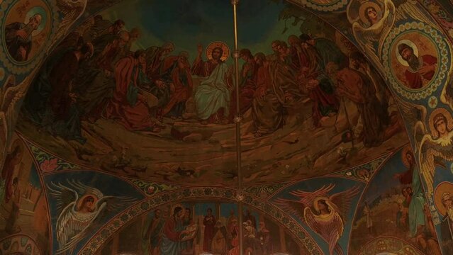 Interior Decoration of the Cathedral of the Savior on Blood in St.Peterburg