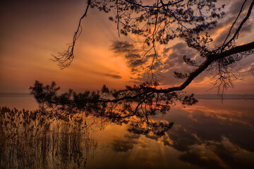 Sunrise over a lake in Silesia © Mariusz
