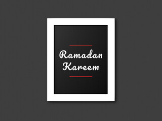 Concept of ramadan kareem space for text