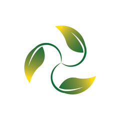 leaf logo vector template symbol and design icon