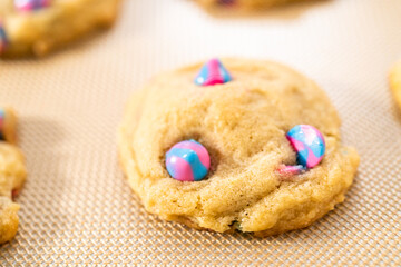 Unicorn chocolate chip cookie