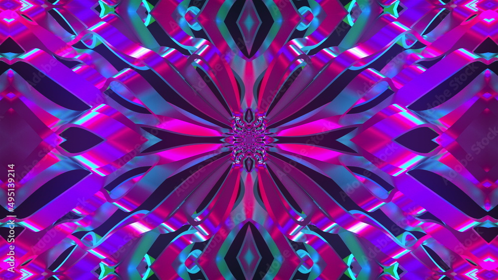 Poster iridescent abstract background. computer generated 3d render