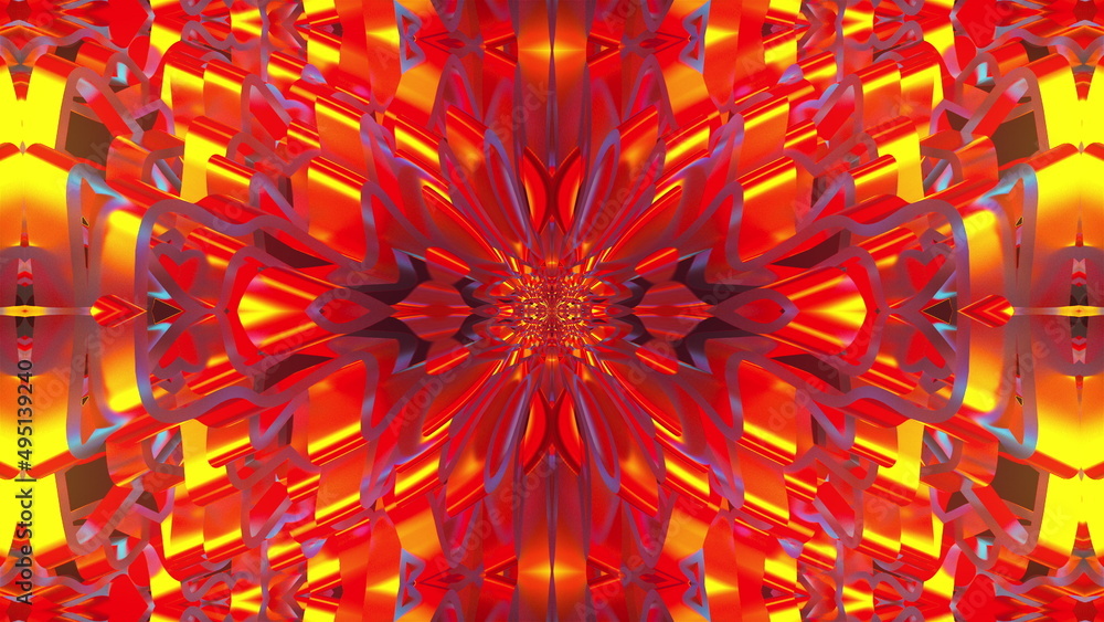 Poster iridescent abstract background. computer generated 3d render