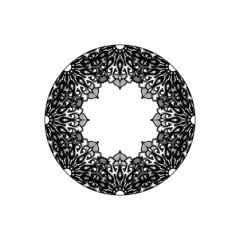 Vector round abstract circle. Mandala style.
