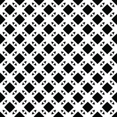 Black and white seamless pattern texture. Greyscale ornamental graphic design. Mosaic ornaments. Pattern template. Vector illustration. EPS10.