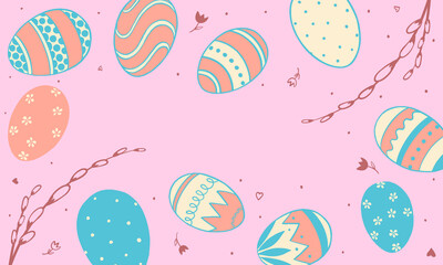 easter eggs pattern