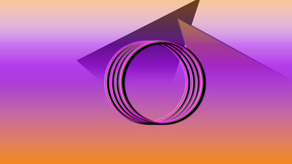 Fond d'écran cercles et triangles