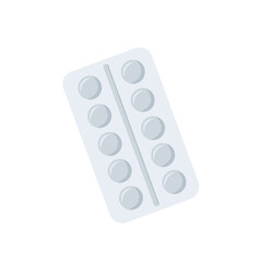 Medicine packaging. Painkillers, vitamins. Vector cartoon illustration. tequila