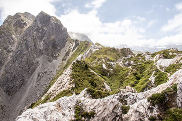 Peaks in the French Alps in Pralognan