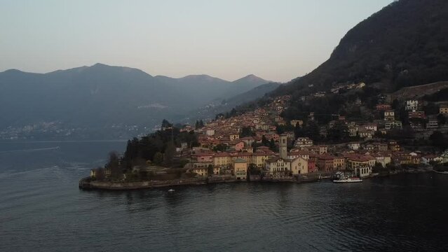 Landscape of Torno a village on Lake Como
