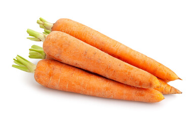 carrot path isolated on white