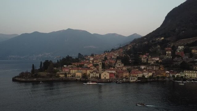 Landscape of Torno a village on Lake Como