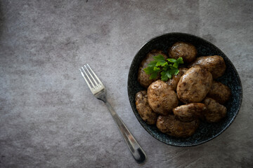Mombar in ِArabic or what is also called Fawaregh is simply stuffed sheep sausages with rice and hummus