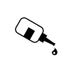 butelka z płynnym klejem - ikona wektorwa