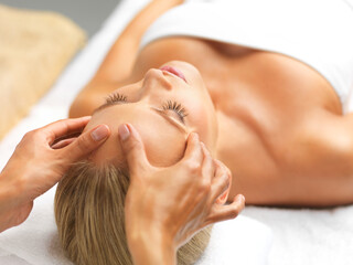 Feeling soothed and super relaxed. A beautiful young woman relaxing in a spa.